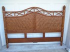 King Size Bed West Indies Rattan Bamboo Bahama Tropical Island Beach Colonies