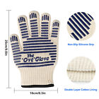 Heat Resistant Bbq Gloves  Silicone Non-slip Kitchen Oven Mitts Grilling Gloves
