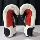 Fairtex Youth 8oz Boxing Gloves White Leather Made In Thailand Used