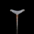 Vintage Indo-persian Or Ottoman Black Mother-of-pearl Blue Agate Sufi Crutch 