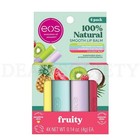 Eos 100  Natural Shea Lip Balm Variety Pack Fruity 0 56oz 4 Count Lot Of 2