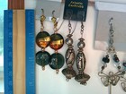 Huge Lot Of Over 60 Pairs Of Pierced Earrings Vintage Costume  Fashion Jewelry