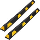 2 Pack Parking Bumper Rubber Curb 72   Heavy Duty Parking Stop Stopper Block