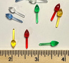 60 Vintage Mini Twist Pin Lights Bulbs Ceramic Christmas Tree 5 Colors