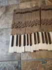 Set 88 Vtg Antique Salvaged Piano Keys White Black Wall Art Craft Sculpture
