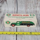 Vtg 1994 Ertl Sinclair 1939 Dodge Flyer Tanker Bank 6th In Series 1 38 Diecast