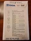 Vintage Sewing Pattern Vogue 6839 Misses  Dresses Sz 16  Bust 36  Hip 38 Cut