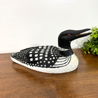 Vintage Hand Carved Common Loon Decoy Usa Alex Deyoung 1996 10  X 4 