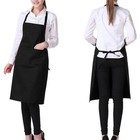 Kitchen Chef Bib Apron Cooking 2 Pockets Waterproof Butcher Catering Restaurant
