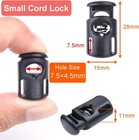 10 Pcs Plastic Spring Cord Locks For Drawstring  Paracord Toggle Stopper Clasp