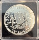 2006 Somalia African Wildlife Elephant  Bu 1 Oz  999 Silver Coin Somali Republic