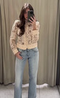 Zara Woman Ss26 Nwt Sale  Zw Collection Lace Blazer Jacket Ecru 1758 050 712 Xl
