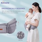 Sunveno Baby Hipseat Carrier  Ergonomic Hip Seat For Mom Lightweight Certified F