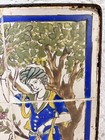Iran 19th Century Six Tile Persian Panel With Young Couple Under A Tree