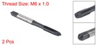 2pcs M6 X 1 0 Spiral Point Threading Tap H2 High Speed Steel Ticn Coated Hss