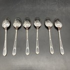 Set Of 6 International Silver Rogers bros Starmark Reinforced Plate Spoons