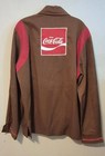 New Vintage 1960 s - 1970 s Coca-cola   Coke Brown Driver Jacket Size 42 Long