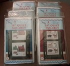 Jack Dempsey Stamped 18  Quilt Blocks 36 Total Wilderness Cabins And Bears Nip
