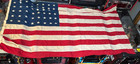 48 Star Us American Flag Vtg Old Patina Sewn Stars Stripes Large 90    X 52    Usa