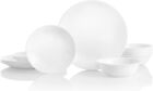 Corelle Winter Frost White 24-piece Coupe Dinnerware Set Service For 8 2day Ship