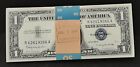      1 Silver Certificate Uncirculated Lot     1935 Unc Consecutive From Pack Cu    