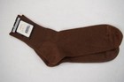 Vintage Socks 50s 60s Beloit Hosiery Brown Wool Cotton Above Ankle 9-10 New