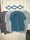 Mens Linen Shirts Lot Of 4 L-xl Short Sleeve Gap Panama Jack Vacation Wordrobe 