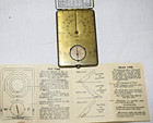 Ansonia Sunwatch Pocket Sundial Clock 1922 Vintage Brass Antique Nice Condition