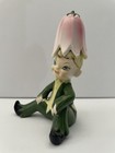 Vintage Japan Norcrest Elf Pixie Figurine Ceramic Hand Painted