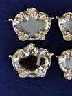 Set Of 8 Unfinished Decorative Vintage Silver-plated Decanter liquor Bottle Tags