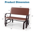 Outdoor Patio Swing Porch Rocker Glider Bench Loveseat Garden Seat Steel New
