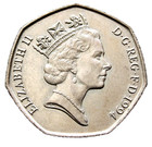 Great Britain 1994 50 Pence  Normandy Invasion 50th Anniversary  Unc