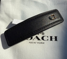 Coach C Signature Leather Barrette nwt Black Cv161