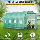 Walk-in Tunnel Greenhouse Galvanized Frame   Waterproof Cover 15x7x7 Ft