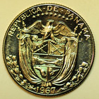 Mw29628 Panama Silver 1 10 Balboa 1967   Km 10  Mintage  20 000   Proof