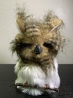 Realistic Feathery Brown Winter Owl Figure Rustic Cabin Decor