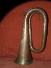 Antique Brass And Copper Military Bugle 
