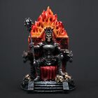 Inferno Skeleton Sovereign On Throne Hand Painted Resin Figurine Fantasy Skull