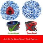 Spin Mop Replacement Heads Compatible With Rinseclean 2 3 Pack Mops  Blue