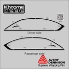 2021   2025 Lexus Is  use30  Chrome Delete Vinyl Wrap Overlay     Gloss Black Finish