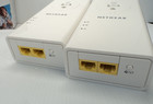 Set Of 2 Netgear Plp2000 2-port Powerline Adapter 2000mbps W extra Power Outlet