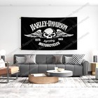 Harley Davidson Hd Flag 3x5 Ft Banner Road King Logo Garage Sign Free Shipping