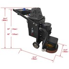 Cement Ground Epoxy Floor Grinder Polisher Dust-free 220v 4 Grinding Head