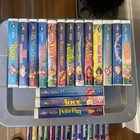 Lof 0f 35 Disney Vhs Tapes - 1 Owner - 16 Black Diamond  15 Masterpiece - Tested