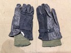 Original 1980s Desert Storm  Us Army Black Leather Work Gloves   Insert-5 Xlarge