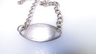 Antique Wwi Sterling Us Army Engraved Id Military Sweetheart Bracelet