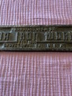Vintage Original Georgia Iron Workers Co  Cast Iron Plaque Sign