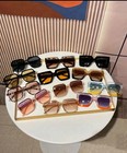 New Fashion Trendy Colorful Square Retro Casual Sunglasses 12pcs Lot