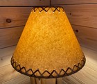 Rustic Oiled Kraft Laced Lamp Shade - 14 