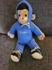 Vintage California Stuffed Toys    Zoomer    Monkey With Blue Jogging Suit 